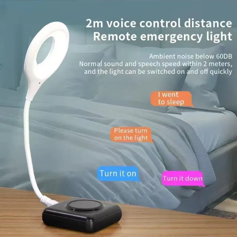 Intelligent Color-changing USB Voice-controlled Light🤩This is a smart voice night light that can understand you✨